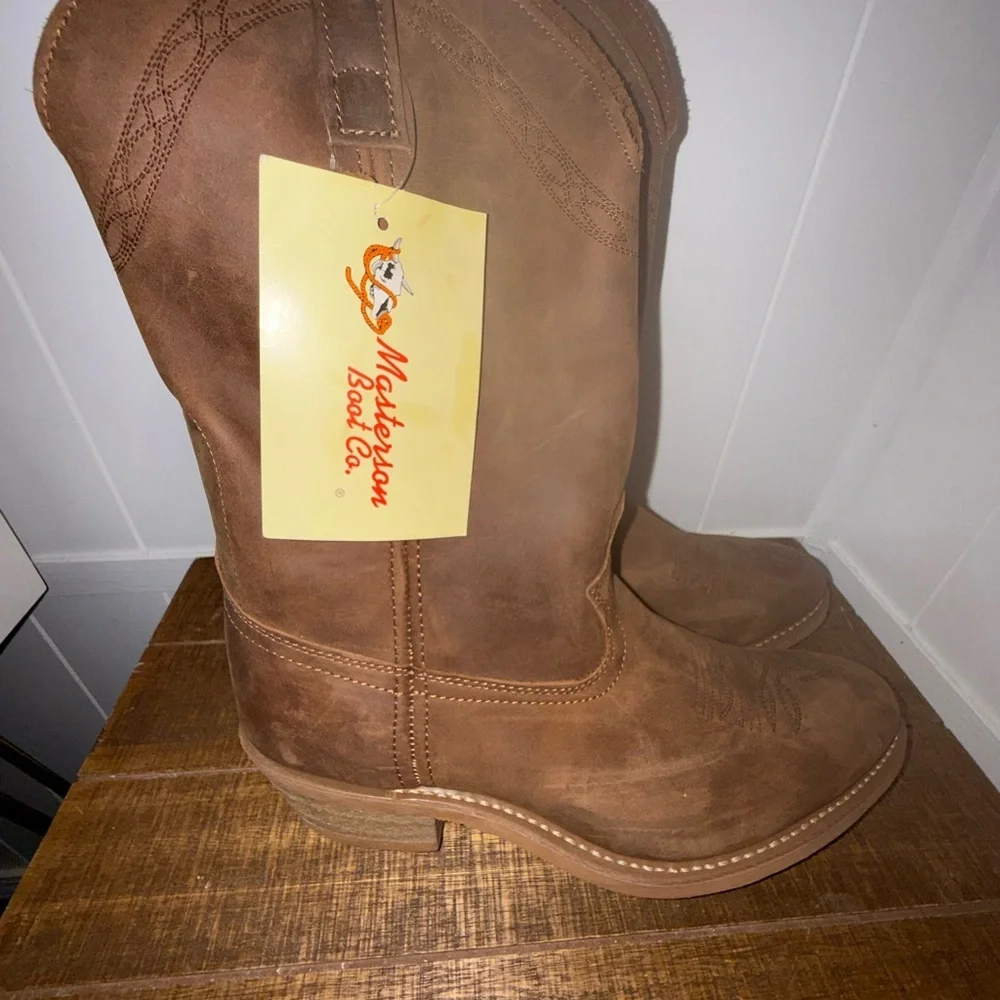 🔆NWT Masterson Boot Co. Brown Western Boots